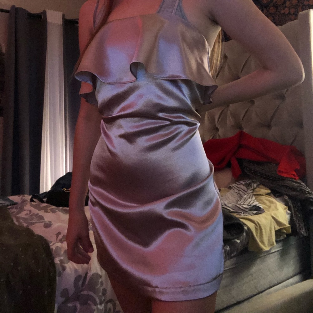 Pink Silk Dress